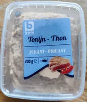 Mängden socker i Salade de thon (piquant)