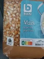 Mängden socker i Maïs pop-corn