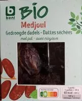 Mängden socker i Dattes séchées Medjoul