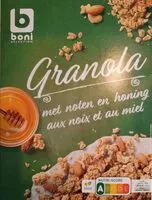 Mängden socker i Granola met noten en honing