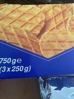 Mängden socker i Gaufrettes fines