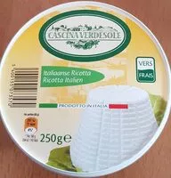 Mängden socker i RICOTTA ITALIEN