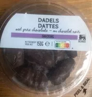 Mängden socker i Dattes au chocolat noir