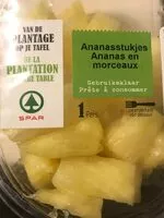 Mängden socker i Ananas en morceaux