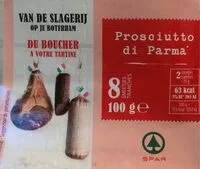 Mängden socker i Prosciutto di Parma