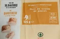 Mängden socker i Pain de viande de poulet