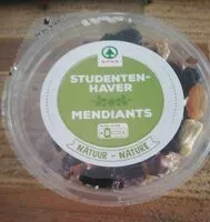 Mängden socker i Studenten-Haver Mendiants Natuur-Nature