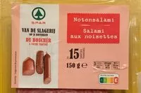 Mängden socker i Salami aux noisette