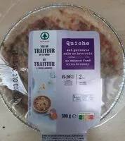 Mängden socker i Quiche gerookte zalm en broccoli