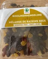Mängden socker i Melange de raisins secs