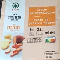 Mängden socker i Purée de patate douce