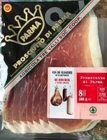 Mängden socker i Prosciutto di parma