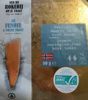Mängden socker i Saumon norvégien fumé poir toast