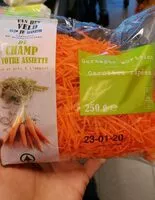 Mängden socker i Carottes râpées