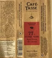 Mängden socker i Chocolat Extra Noir 77% Aux Fèves De Cacao
