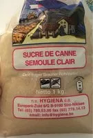 Mängden socker i Sucre de canne semoule clair