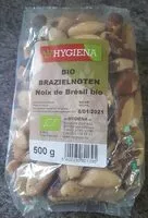 Mängden socker i Noix de Brésil bio