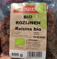 Mängden socker i Raisins sec