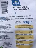 Mängden socker i Melange de noix