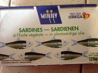 Mängden socker i Sardines à l'huile végétale