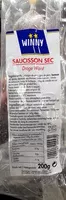 Mängden socker i Saucisson sec