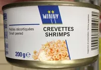 Mängden socker i Crevettes petites décortiquées