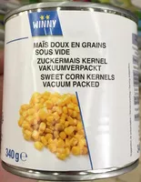 Mängden socker i Maïs doux en grains sous vide