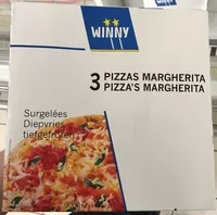 Mängden socker i 3 Pizzas Margherita Surgelées