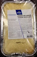 Mängden socker i Lasagne bolognaise à la viande de porc