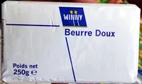 Mängden socker i Beurre doux (82% M.G)