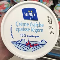Mängden socker i Crème fraîche épaisse légère (15% MG)