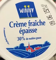 Mängden socker i Crème fraîche épaisse (30% MG)