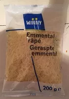 Mängden socker i Emmental Râpé (28 % MG)