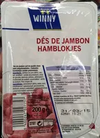 Mängden socker i Dés de Jambon