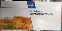 Mängden socker i Crêpes jambon-fromage surgelées