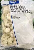 Mängden socker i Choux-fleurs en fleurettes