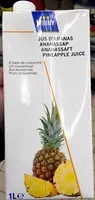 Mängden socker i Jus d'ananas à base de concentré