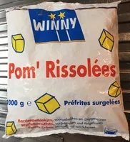 Mängden socker i Pom' Rissolées préfrites surgelées
