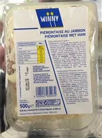 Mängden socker i Piémontaise au jambon