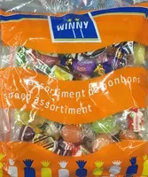 Mängden socker i Assortiment de bonbons