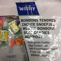 Mängden socker i Bonbons tendres