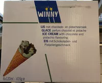 Mängden socker i Glace parfum chocolat et pistache
