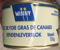 Mängden socker i Bloc de foie gras de canard