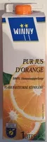 Mängden socker i Pur jus d'orange flash pasteurisé réfrigéré