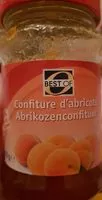 Mängden socker i Confiture d'abricots Abrikozenconfituur