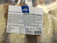 Mängden socker i 4 croissants Jambon Emmental