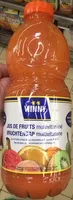 Mängden socker i Jus de fruits multivitaminé