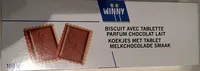 Mängden socker i Biscuit avec tablette parfum Chocolat lait