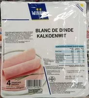 Mängden socker i Blanc de dinde (4 tranches)
