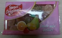 Mängden socker i Fruit mix gellies